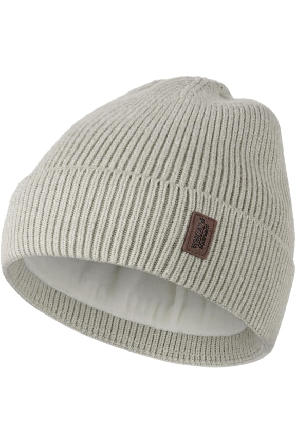 Winter Beanie for Men Women, Fleece Lined Beanie Soft Warm Knit Hat Ski Stocking Cuffed Cap