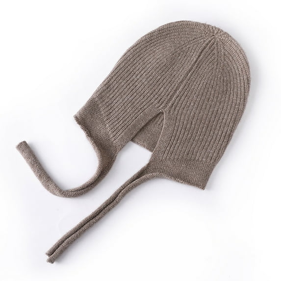 Winter Beanies Fall And Winter Cute Sweet Baotou Hat Korean Trendy Shopping Ear Protection Strap Soft Wool Knitted Hat
