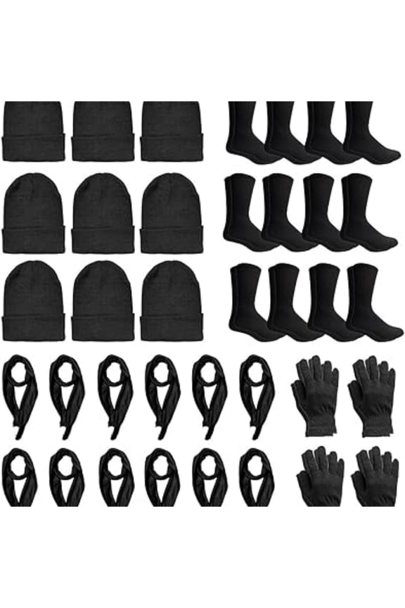 Winter Beanies & Gloves Wholesale Bulk Cold Weather Unisex Hat & Glove