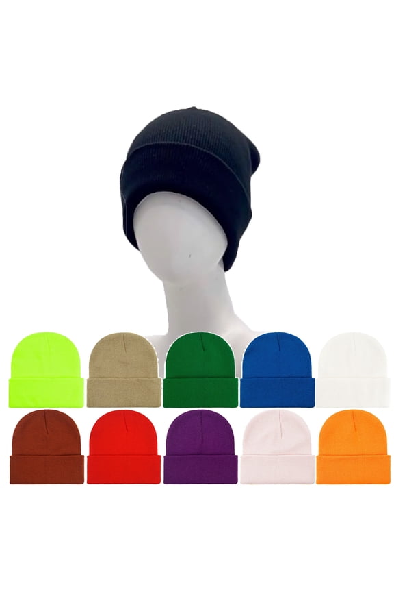 Winter Beanies Soft Trawler Beanies Watch Cap Skull Caps Knit Winter Hat- Hats Knitted Hat Cap For Women Men