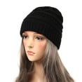 thumbnail image 1 of Winter Beanies Women's Winter Brimless Hat Knitted Hat Casual Thick Soft Fashionable Warm Coarse Hat Unisex, 1 of 3