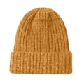 thumbnail image 1 of Winter Beanies for Women Fitness Thermal Knitting Women's Hats & Caps Fall Fashion Must Have Unisex Mens Beanie Yellow, 1 of 4