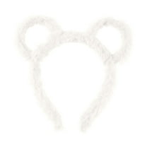 Winter Bear Ear Headband for Women Cozy Cartoon Makeup Hair Hoop Party Accessory