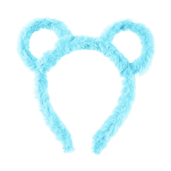 Winter Cartoon Bear Ears Headband Women Stuffed Hair Hoop Party Makeup Accessory