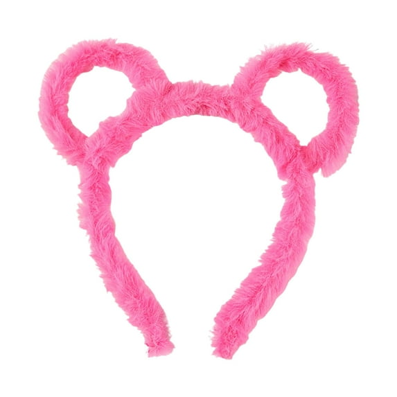 Winter Bear Ear Headband for Women Cozy Cartoon Makeup Hair Hoop Party Accessory