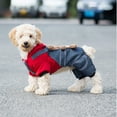 thumbnail image 1 of Winter Bear One-Piece Suit for Small Dog Warmth - Thickened Windproof Design with Cuffs (Red-L), 1 of 8