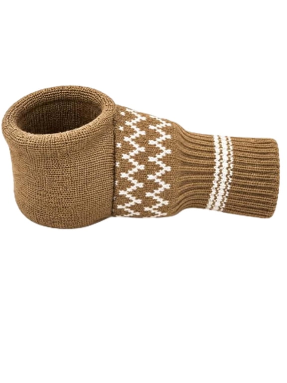 Winter Beer Glove Knit Mitten Mitt Holder Warm Hands Cool Drinks Party, Insulating Gloves to Keep Your Hands Warm in Winter - New Year Party Favors