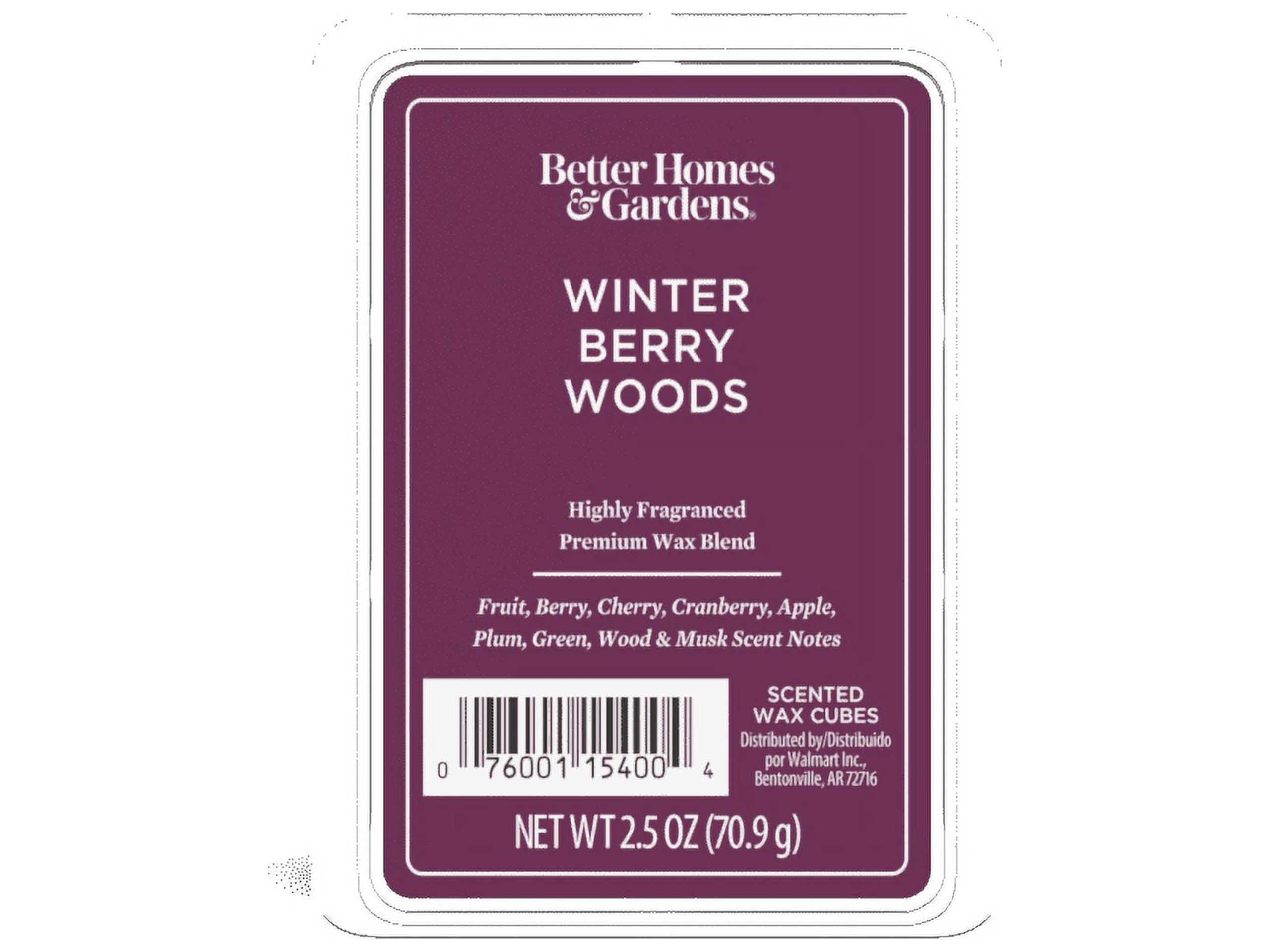 Winter Berry Woods Scented Wax Melts, Better Homes & Gardens, 2.5 oz (1-Pack)