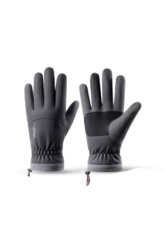 Winter Bike Gloves Men & Women, Cold Weather Cycling Gloves with Touchscreen & Reflective Details, for Road & MTB B