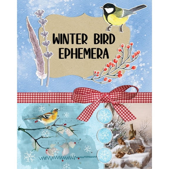 Winter Bird Ephemera Collection: Over 300 Images for Scrapbooking, Junk Journals, Decoupage or Collage Art, (Paperback)