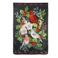 thumbnail image 1 of Winter Bird Friends Lustre House Flag, 1 of 1