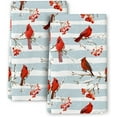 thumbnail image 1 of Winter Birds Cardinal Christmas Decor Kitchen Towels Decorative Set Soft Absorbent Hand Towels for Kitchen Bar Tea Towels Christmas Holiday Decor Gifts 16x24 Inch, 1 of 12