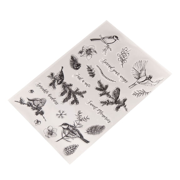 Winter Birds Clear Silicone Seal Stamp for Scrapbooking Photo Album Decoration Card Making Embossing Rubber Stamps