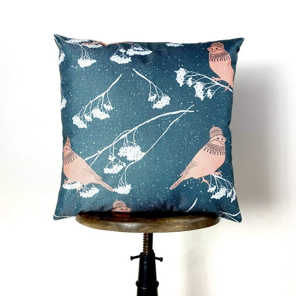 Winter Birds | Pillow Cover | Home Decor | Throw Pillow | Christmas Tree Pillow | Christmas Pillow | Decor Pillows for Couch | Bedroom Decor