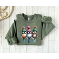 thumbnail image 1 of Winter Birds Sweatshirt, Cute Blue Birds in Beanies Pullover, Bird Sweater, Cozy Winter Animal Shirt, Idea Tshirt All Size S-5XL, 1 of 5