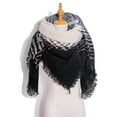 thumbnail image 1 of Winter Black Women Fall Scarf Classic Tassel Plaid Warm Soft Large Blanket Wrap Shawl Scarves, 1 of 4