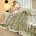 thumbnail image 1 of Winter Blanket, Thickened Flannel Blanket, Warm Lamb Fleece Blanket, Soft Cozy Bed Blanket, Comfortable Sofa Blanket, Double Layer Warm Blanket, Plush Fuzzy Blanket, Winter Bedding Blanket For Home, 1 of 6