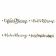 thumbnail image 1 of Winter Blessings Sign Unfinished Wood Cutout Home Decor DIY Option 4- 14" Wide / 1/8", 1 of 3
