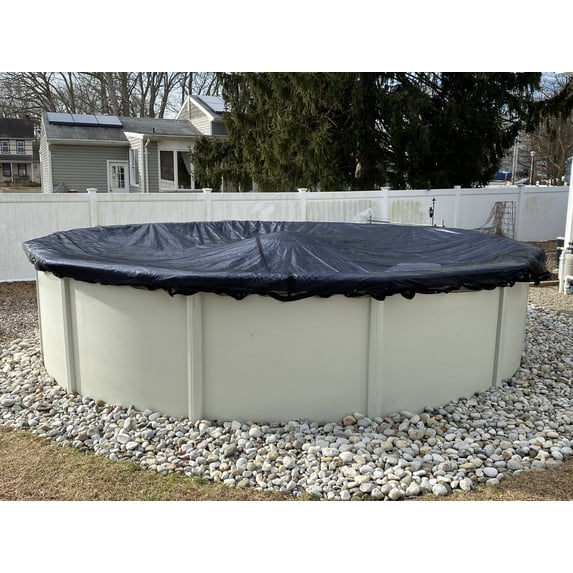 Winter Block Leaf Net for Above Ground Round Pool, 18'