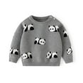thumbnail image 1 of Winter Boys Sweater Kids Sweaters Knit Crewneck Long Sleeve Gradient Pullover, 1 of 2