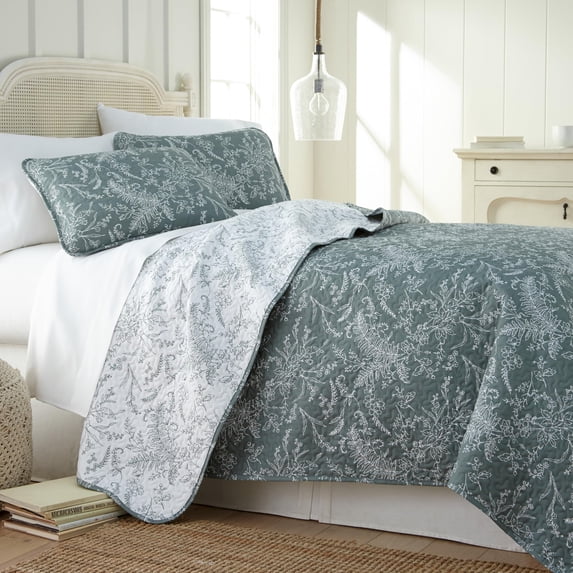 Winter Brush Print Soft & Supreme Quality Reversible Lightweight Quilt Set