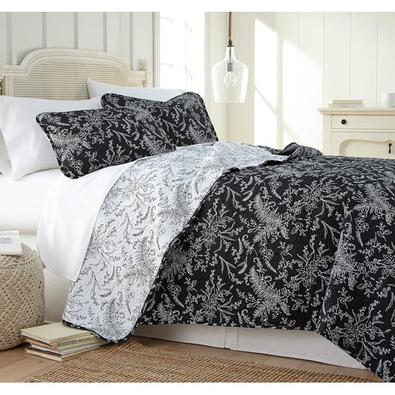 Winter Brush Print Soft & Supreme Quality Reversible Lightweight Quilt Set