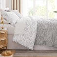 thumbnail image 1 of Winter Brush Print Ultra-Soft & Supreme Quality Reversible Comforter Set, 1 of 8