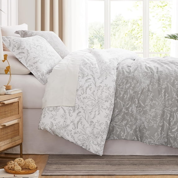 Winter Brush Print Ultra-Soft & Supreme Quality Reversible Comforter Set