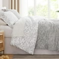 thumbnail image 1 of Winter Brush Print Ultra-Soft & Supreme Quality Reversible Comforter Set, 1 of 9