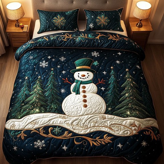 Winter Buddy 3-Piece Quilted Bedding Set