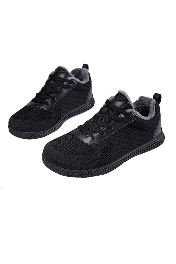 Winter Bunion Shoes with Warm Fleece Lining Extra Wide Fit Orthopaedic Slippers for Swollen Feet, Non-Slip Sole Walking Shoes for Men Women Elderly