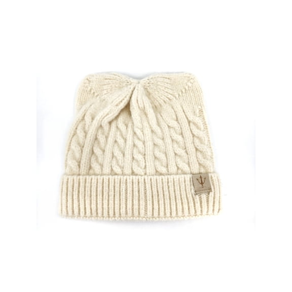 Winter Cable Knit Ear Shape Beanie
