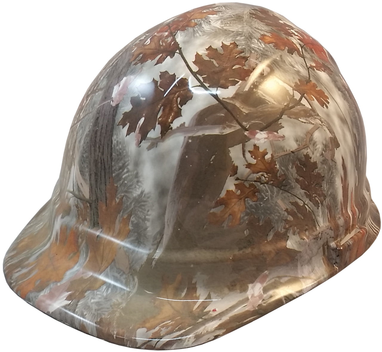 Winter Camo Hydro Dipped Hard Hats Cap Style Design