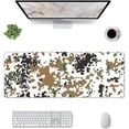 thumbnail image 1 of Winter Camouflage Gaming Mouse Pad Large Mouse Pad (31.5x11.8 Inch) Non-Slip Rubber Base Large Desk Mat Desk Protector for Home Office Gaming Work, 1 of 5