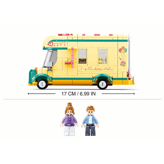 Winter Camper Trailer Building Brick Kit (314 pcs)