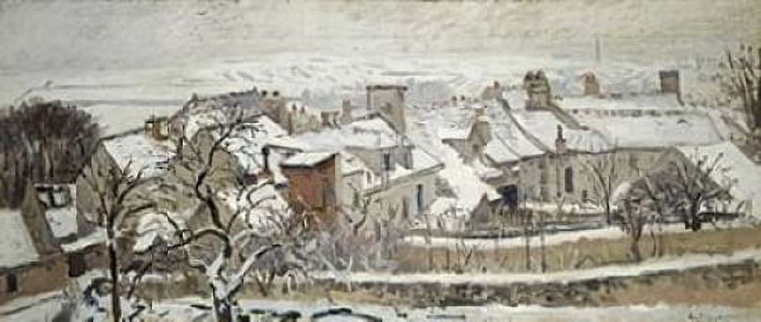 Winter Canvas Art - Camille Pissarro (24 x 48)