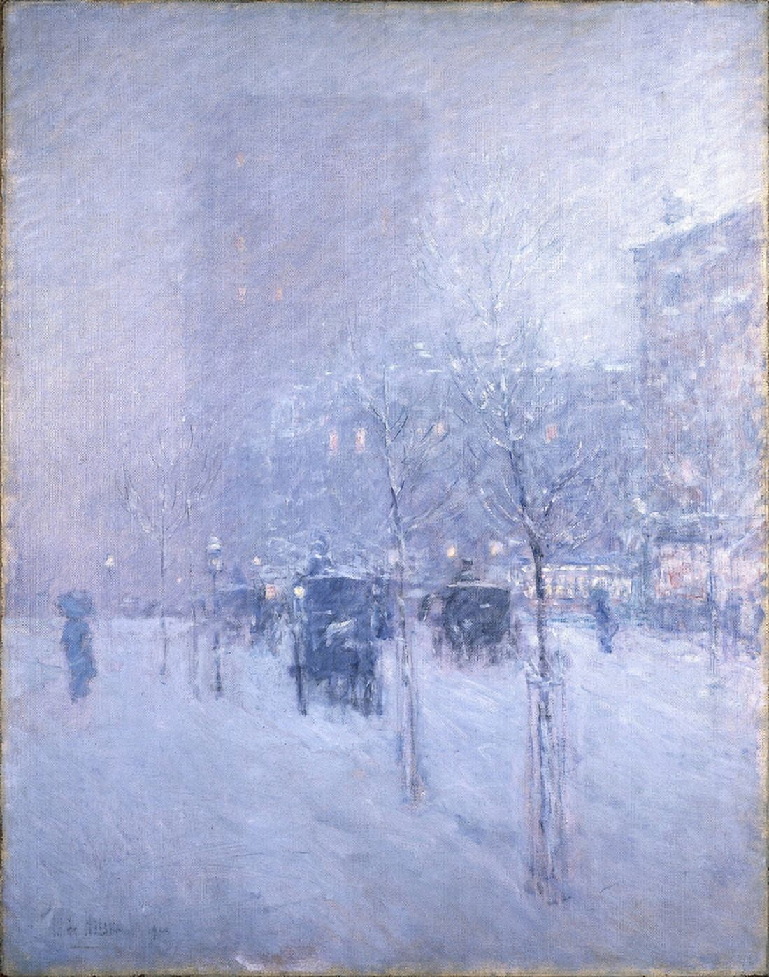 Winter Canvas Art - Childe Hassam (36 x 54)