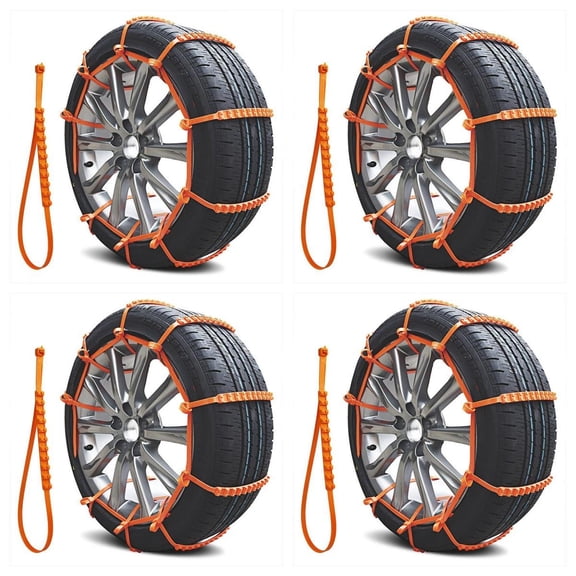 Winter Car Snow Chains – Universal Anti-Skid Tire Chain for Car & Motorcycle | Emergency Tyre Grip Accessory