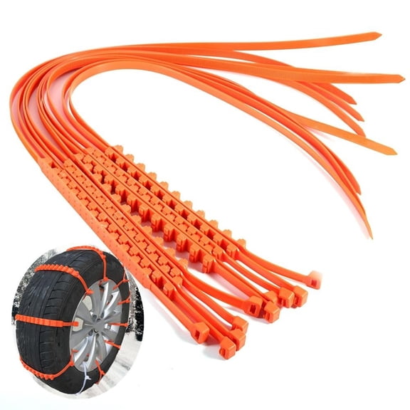 Winter Car Snow Chains – Universal Anti-Skid Tire Chain for Car & Motorcycle | Emergency Tyre Grip Accessory
