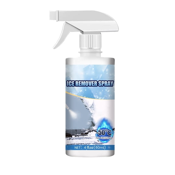 Winter Car Windshield Ice Remover Spray, 100Ml Special Formula For Rapid Icing & Frost Removal On Car Windshields, Designed For Vehicle Owners In Cold Winter Conditions