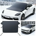 thumbnail image 1 of Winter Car Windshield Snow Cover - Waterproof Oxford Fabric Anti-Frost/Snow Guard, Wind-Resistant Auto Front Window Protector, Easy-Install Cold Weather Vehicle Shield for Cars, 59.1*43.3, Black, 1 of 8