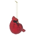 thumbnail image 1 of Winter Cardinal Rosy Red 5.25 inch Glass Holiday Decorative Hanging Ornament, 1 of 5
