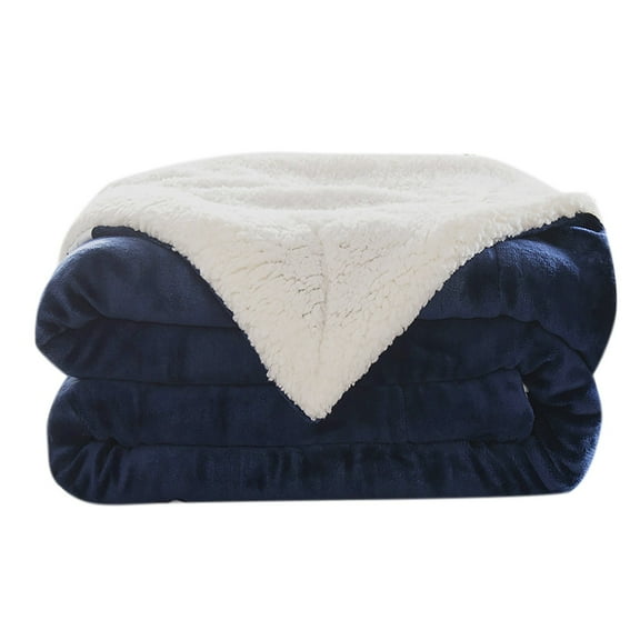 Winter Casual Thickened Lambswool Style Sofa Throw Blanket and Nap Cover for Cozy Comfort