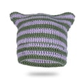 thumbnail image 1 of Winter Cat Ears Hat Warm Knit Hats Soft Stretch Thick Cute Knitted Cap For Cold Weather 1940s Womens Hat Womens Hat Classic Solid Color Wool French Solid Women Painter Men Ladies French Hat Male Knit, 1 of 4