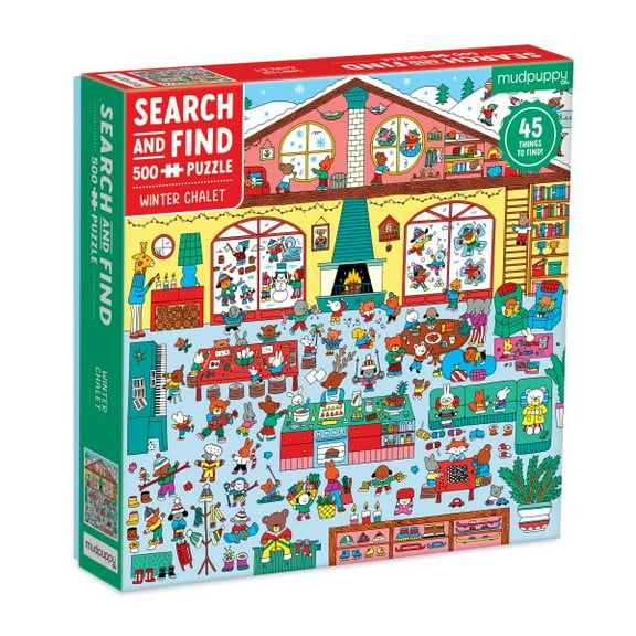 Winter Chalet 500 piece Search & Find Puzzle (Jigsaw)