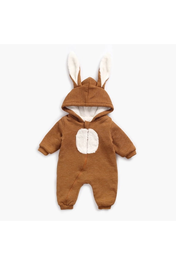 Winter Children's Jumpsuit Baby Hoodie Jumpsuit Children's Long Crawling Suit Ha Yi