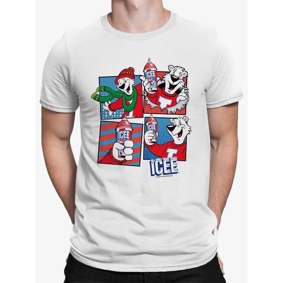 Winter Chill Fun - ICEE Bear Seasonal Collage Graphic Men's T-shirt
