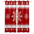 thumbnail image 1 of Winter Christmas 2 Panels Decor Window Treatments,Polyester Eyelet Darkening Noise Reducing Drapes for Kids Bedroom Living Room (28x63 inch), 1 of 5