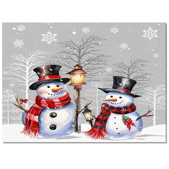 Winter Christmas Area Rug 2x3ft Hat Snowman Elf Non-Slip Washable Square Rugs Soft Felt Indoor Floor Mat for Bedroom Kitchen Living Room Bathroom