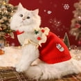 thumbnail image 1 of Winter Christmas Cat Clothes Warm Pet Sweater Outfit Festival Cozy Feline Apparel Holiday Wear Seasonal Pet Fashion, 1 of 5